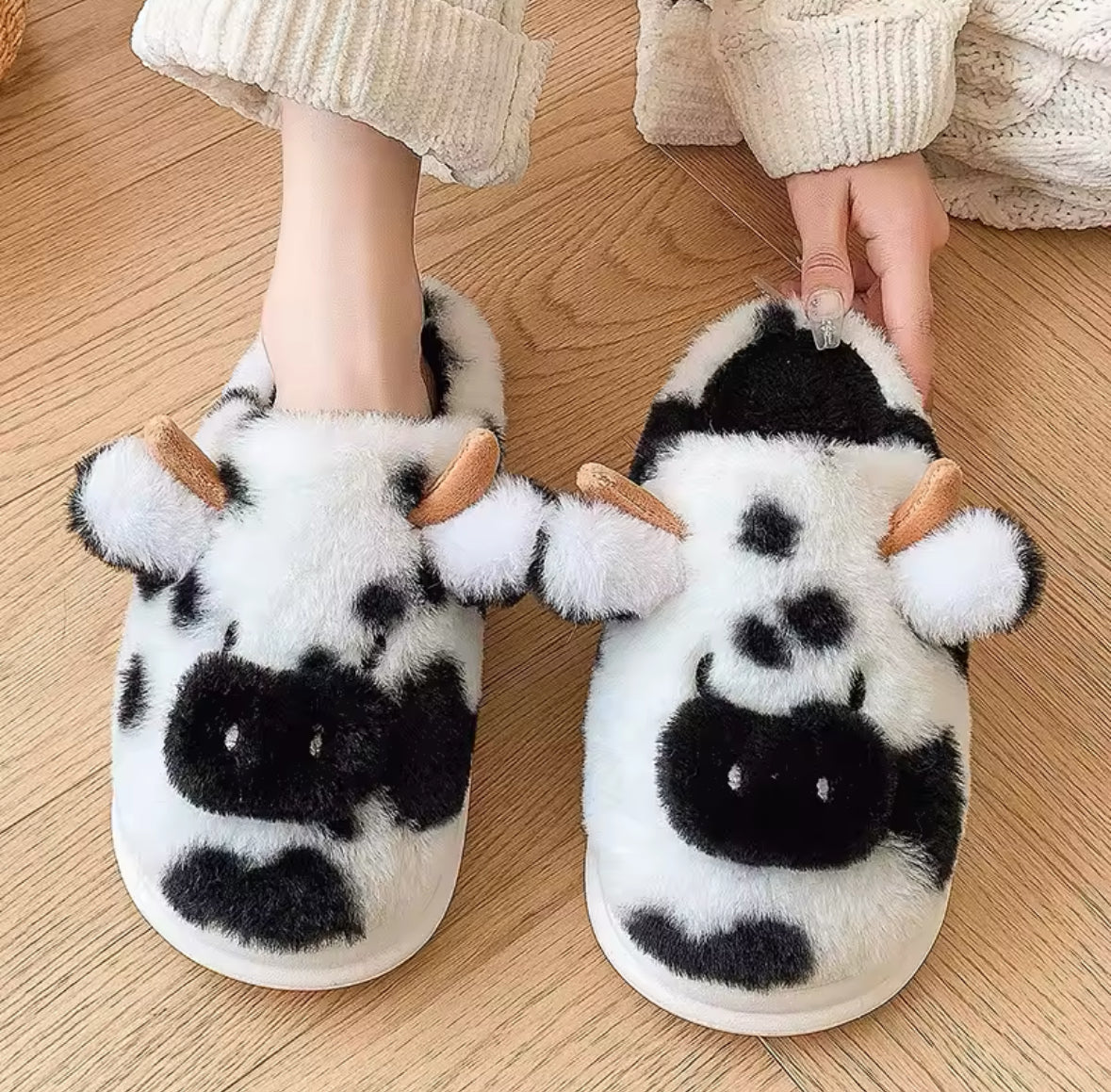 Cow Slippers