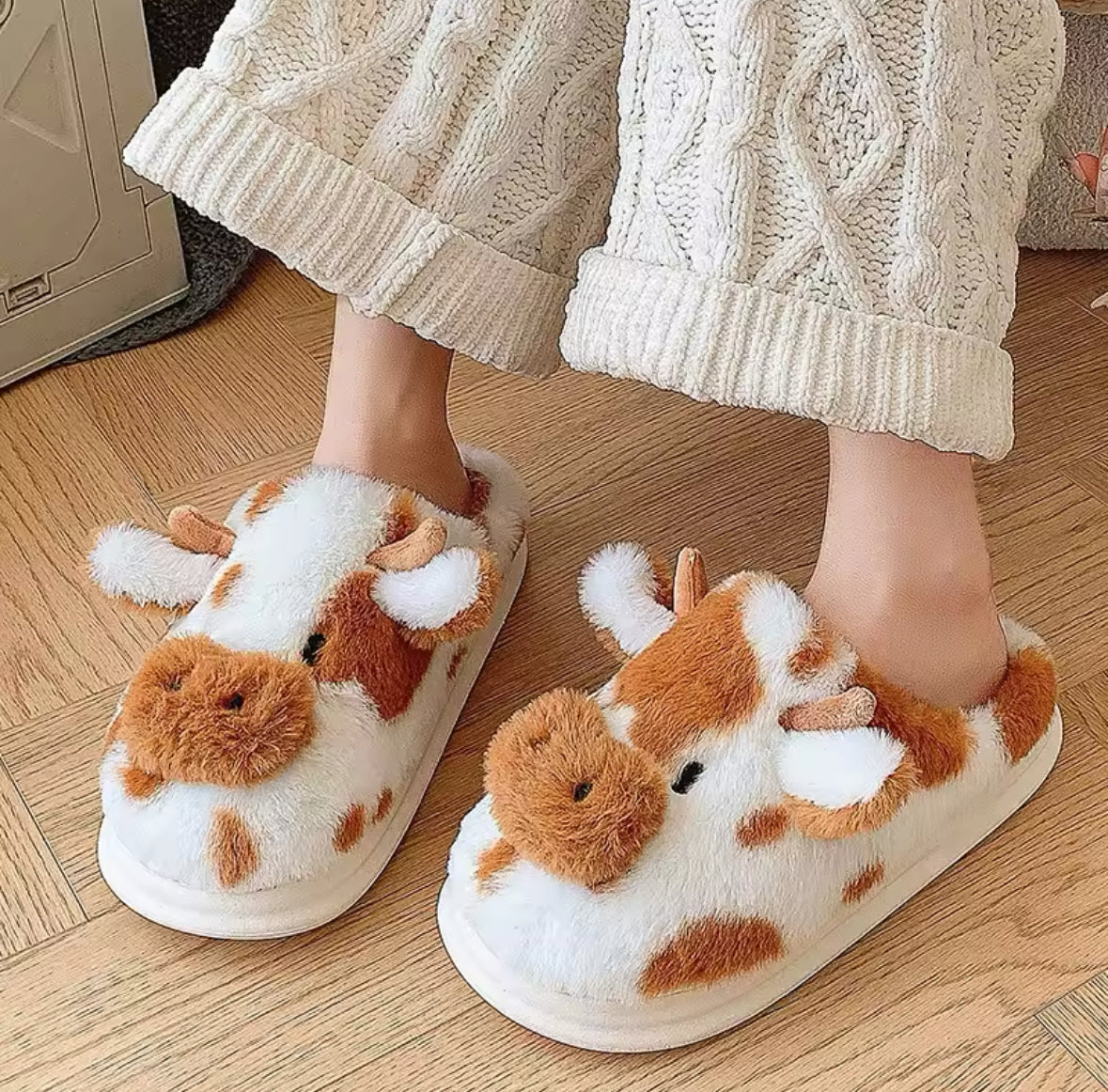 Cow Slippers