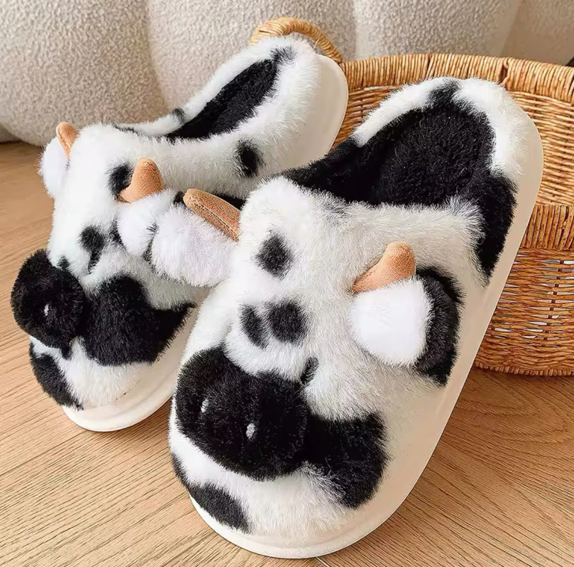 Cow Slippers