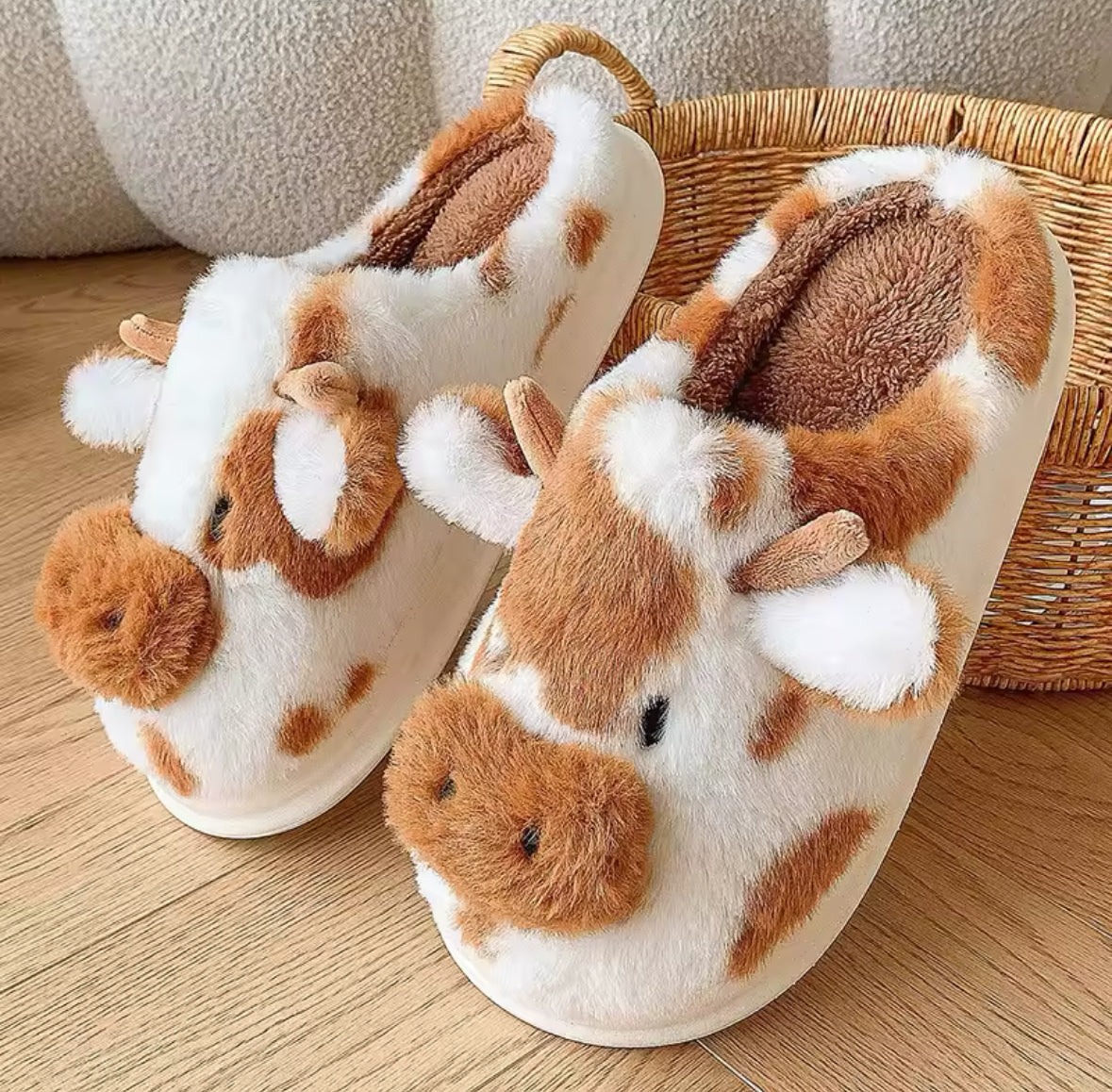 Cow Slippers